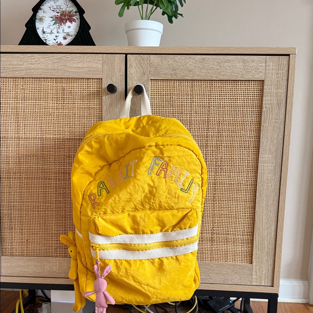 Zara Yellow Kids Backpack